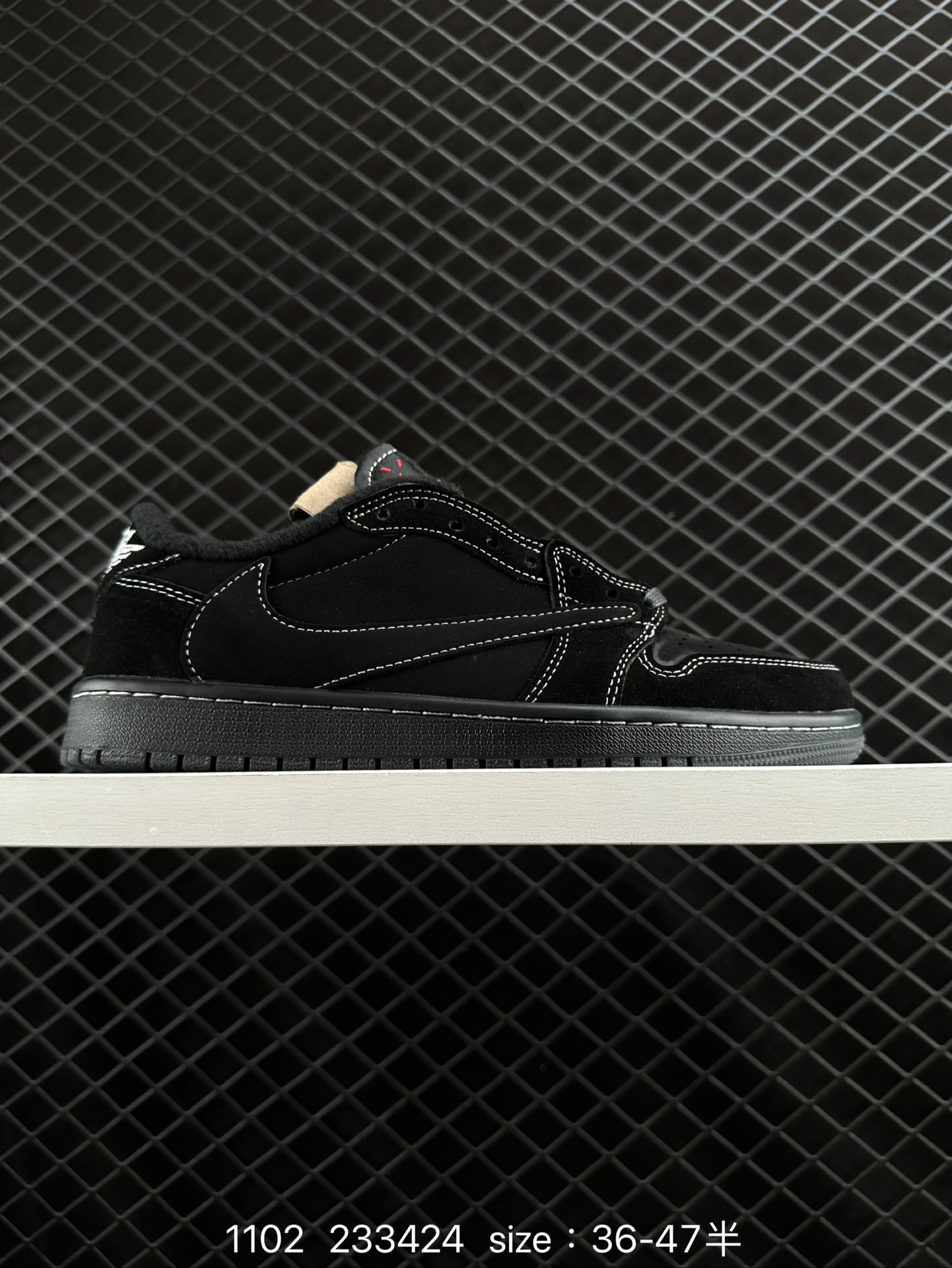 fragment design x Travis Scott x Nike Air Jordan 1 Low OG SP”Black/Green Toe“